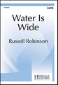 Water Is Wide SATB choral sheet music cover